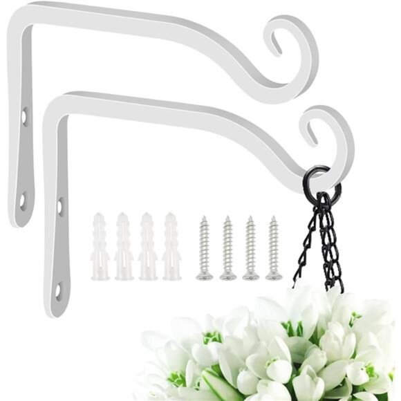 Hand-Forged Hanging Plant Bracket Iron Wall Hook for Hanging Bird - Picture 8 of 14